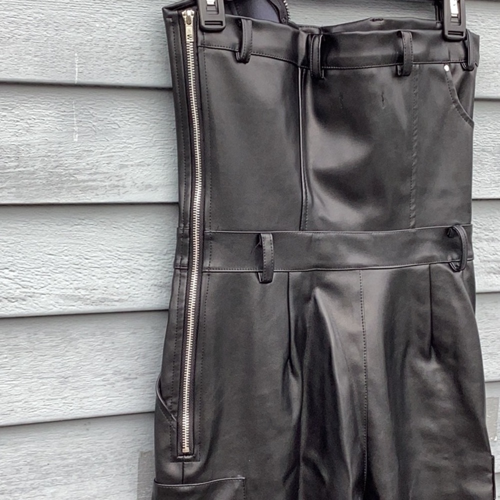 Black Leather Jumpsuit - Picture 10 of 15